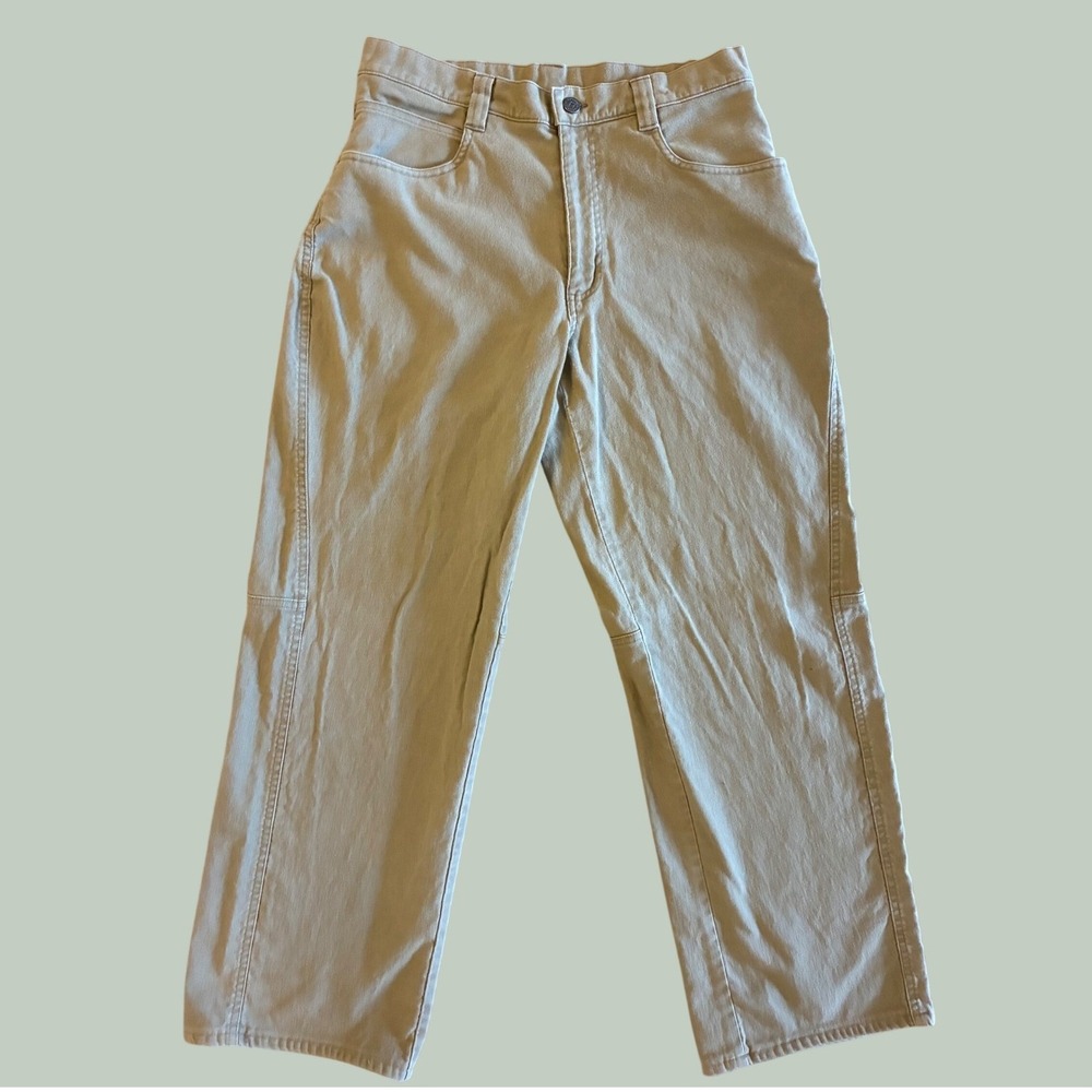 Patagonia‎ Mens 33 Organic Cotton Corduroy Pants Tan Khaki Straight Leg Gorpcore